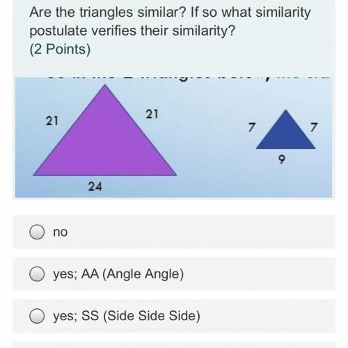 Triangle Similarity and congruence. PICTURE INCLUDED! ASA,SAS, AAS, or SSS?