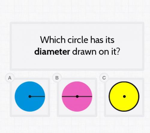 What circle has a diameter ?