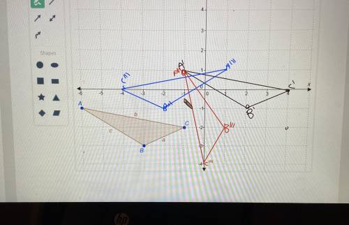 How do the measurements of the sides and angles of triangle ABC compare with the corresponding meas