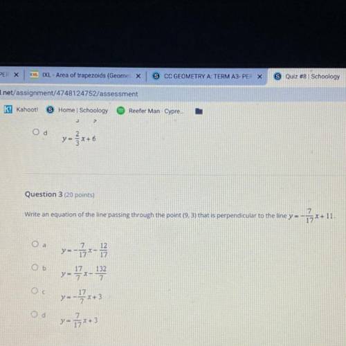 Write equations for #3 help me plz it quiz