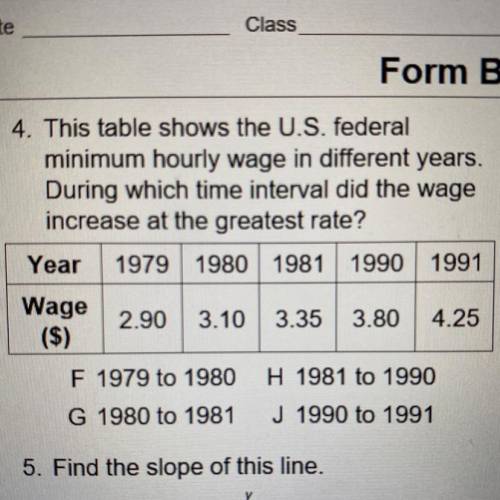 - This table shows the U.S. federal

minimum hourly wage in different years.
During which time int