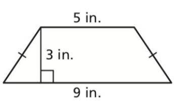 Find the perimeter of the trapezoidal brick to the nearest tenth of an inch.