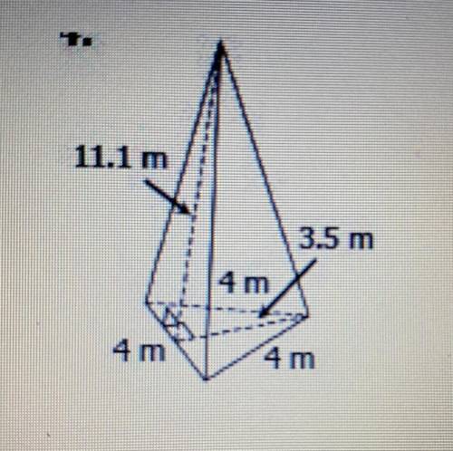 Someone please help.
Find the surface area of the figure above. Round to the nearest tenth.