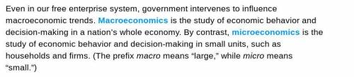 Read the third paragraph of “Tracking the Economy.” Using the terms macroeconomic and microeconomic