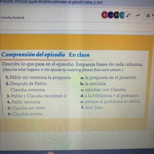 Plzzzz help Spanish 1 easy free points if you know Spanish 1 look at picture read directions thank