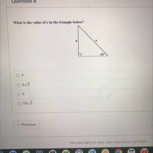 What is the value of x in the triangle !!somebody please help it’s confusing!