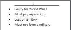 What is the best title for the list?

A. Munich Agreement
B. Treaty of Versailles
C. Sino Non-Aggr
