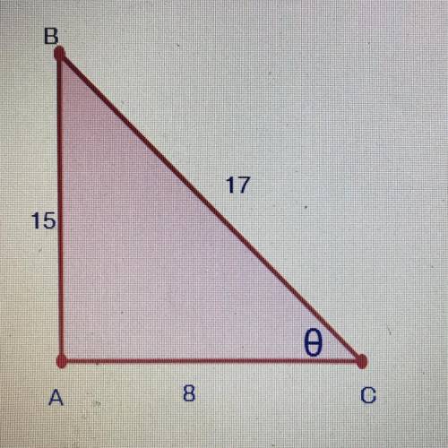 Find the sine ratio of the angle Hint-Use the slash symbol to represent the fraction bar, and enter
