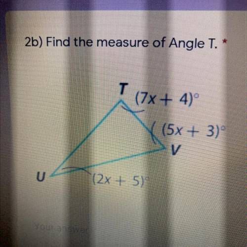 Measure Of Angle T. WILL GIVE BRAINLIEST