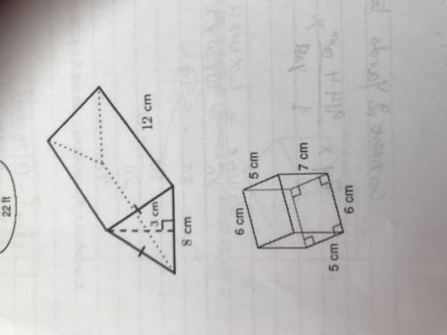 Surface area and volume