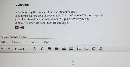 his portion of the dist Question: a. Explain why the number n is an irrational number. b. Will you
