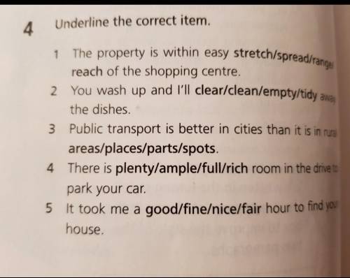 Underline the correct item. ​