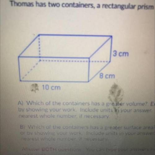 What is the volume and surface area of this