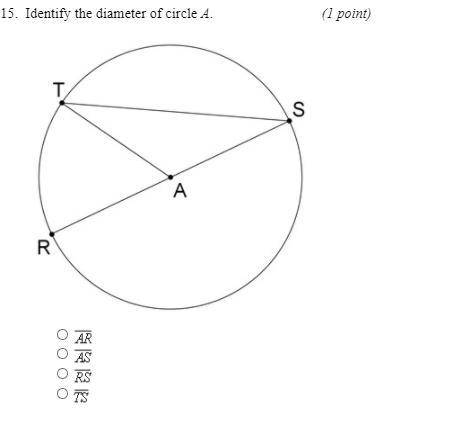 Identify the diameter of circle a
