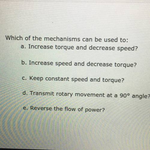 PLEASE HELP WILL MARK BRAINIEST!! NEED NOW ANSWER ALL A-E. Which of the mechanisms can be used to: