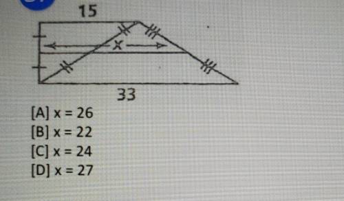 Find the value of xnot sure how to do this please help!!​
