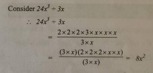 Divide the monomial by the given monomial. (by give process)24x^3 ÷ 14x^2​