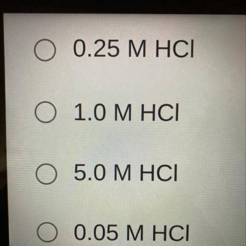If 100 ml of a 0.5 M HCI Solution is diluted with water to 1000ml, what is the new concetration?