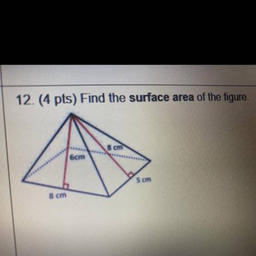 Please help me find the surface area and plz hurry