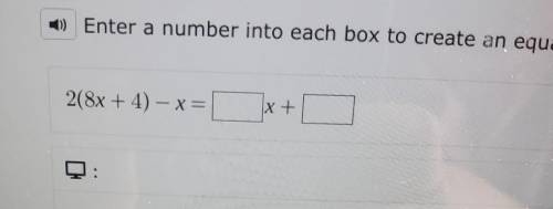 I need to write this equation that has a infinite number of solutions​