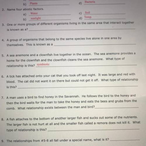 Can someone please help me with 3,4,6,7, and 8