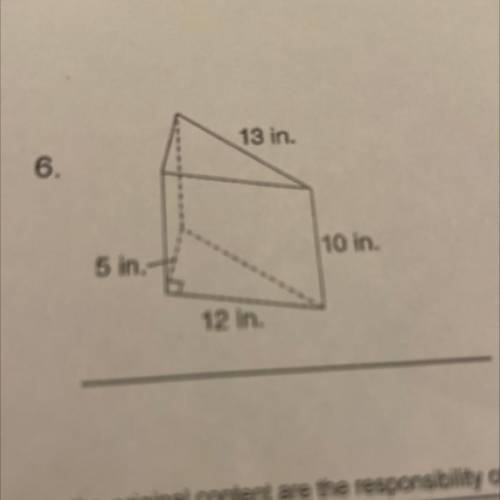 I don’t know what to do calculate the surface area for the figure