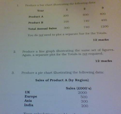 See file attached below:

also, at the end of question 3, we have to show our workings by showing