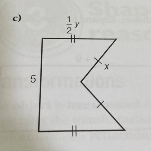 Write an expression for the perimeter of this shape.