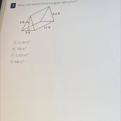 What is the volume of this triangular right prism?