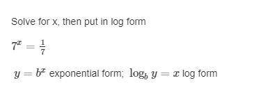 Solve for x, then put in log form.
Please explain, ty (: