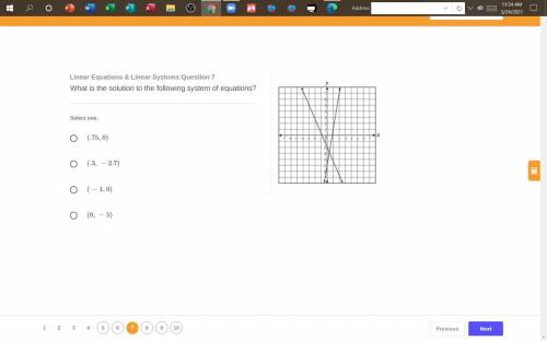 What is the solution to the following system of equations?