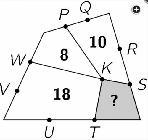 WILL GIVE BRAINLIEST! The diagram shows a quadrilateral divided into four smaller quadrilaterals wi