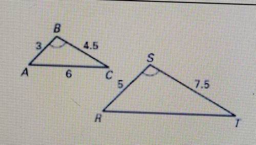 If the triangles are similar find the perimeter of triangle RST. ​