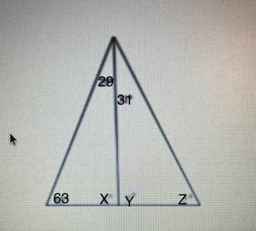 What is the value of x in the figure above?
 

What is Y?
What is the value of z?
What 2 methods ca