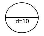 Find the area of the circle below, rounding your answer to the nearest tenth.