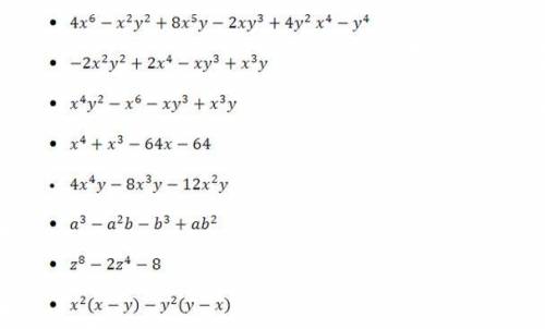 Cuál es la factorización completa de las siguientes ecuaciones?
con procedimiento porfa