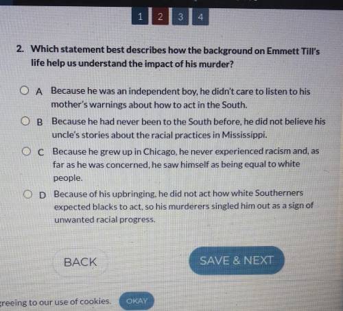 Please help!!

what's the answer this is about Emmett Till a 14 year old black boy who was killed