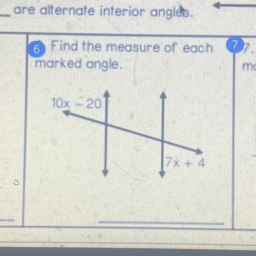 Find the measure of each marked angle!!