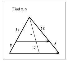 Please answer, if you are correct I will award brainliest. Heads up: y is not 9, x is not 1.25, and
