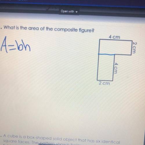 What is the area of the composite figure? 
Help please!!!