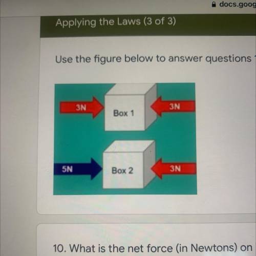 What is the net force (in Newton’s) on Box 2