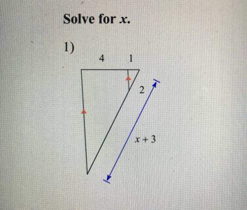 Solve for x.
Please, need help.