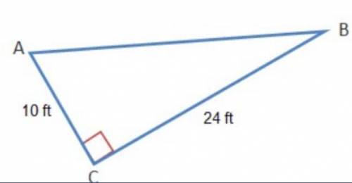 What is the length of the hypotenuse of the triangle? (will give brainlist to the right answer)