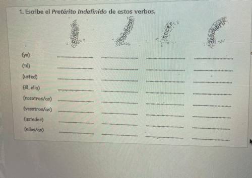 Can someone please help me with this spanish work? (ill mark the best answer as brainliest)

pinta