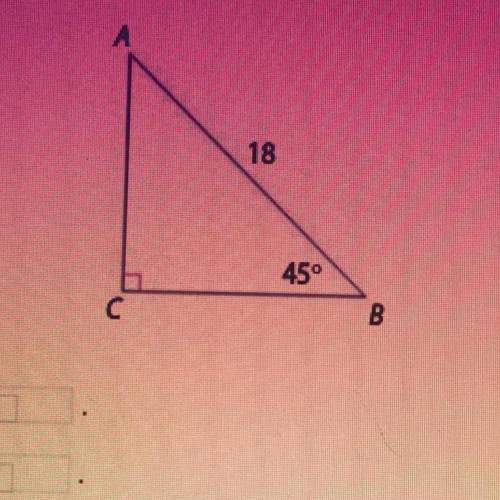 Use trigonometric ratios to solve each right triangle. Be sure to rationalize the denominators when
