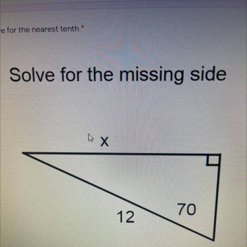 Solve for the nearest tenth
