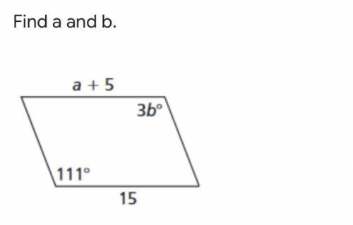 Find a and b 
I need help