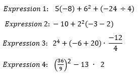 Hayli and Jacqueline are instructed to create two equivalent expressions using integers. Which pair