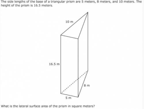 Lateral Surface Area question math pls help