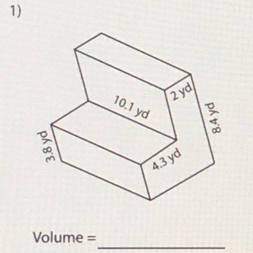 Find the volume of each L - block. Round your answers to 2 decimal places.
